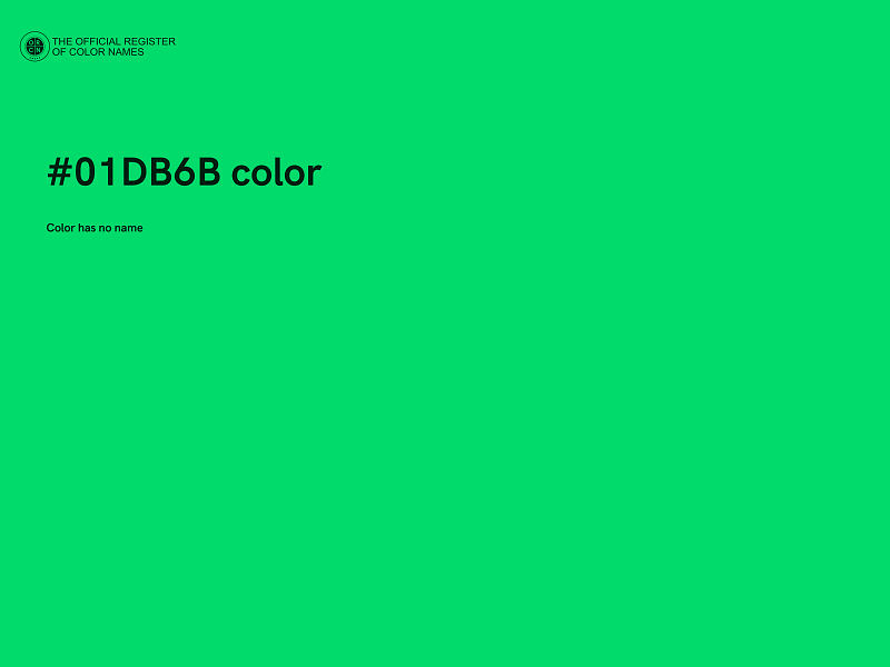 #01DB6B color image