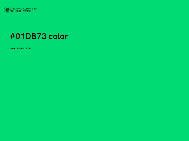 #01DB73 color image
