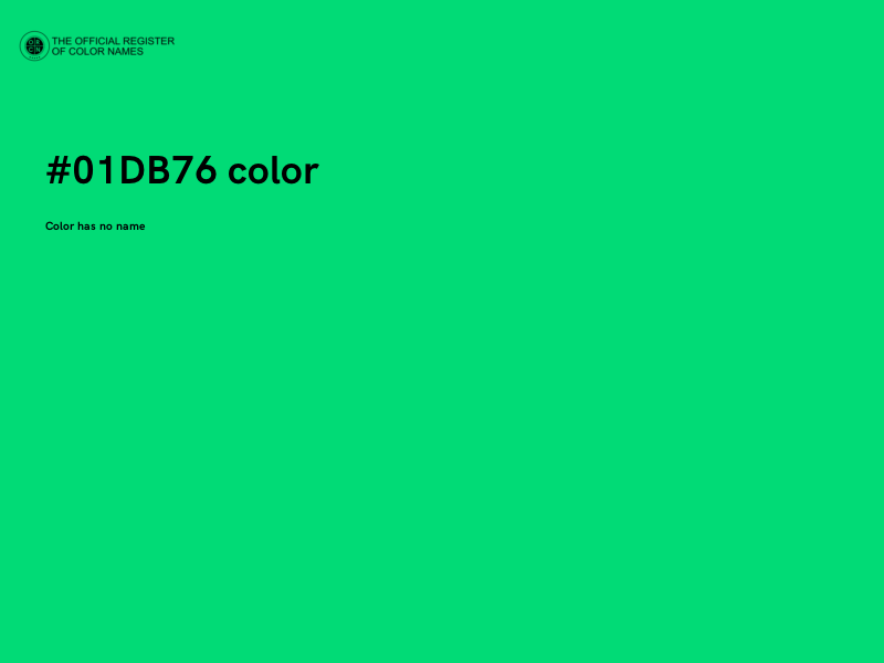 #01DB76 color image