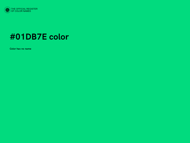 #01DB7E color image