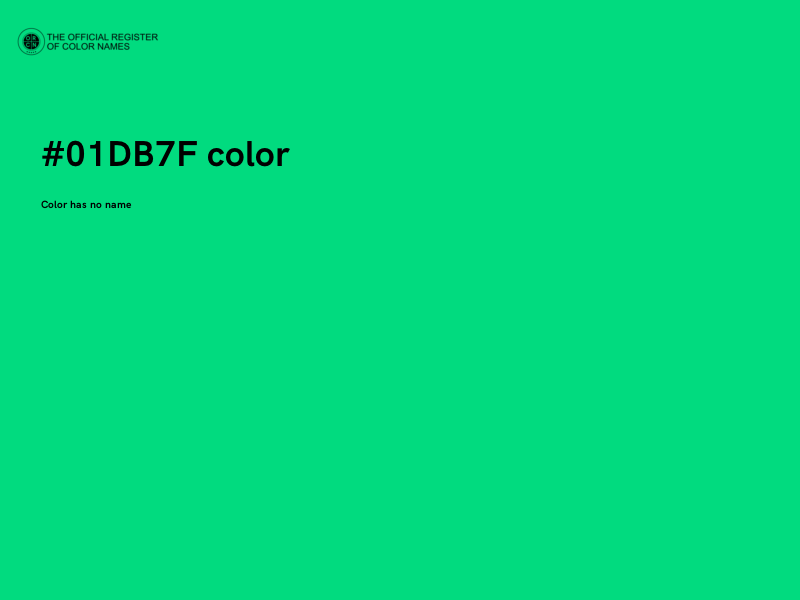 #01DB7F color image