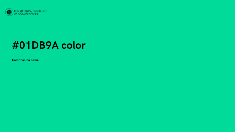 #01DB9A color image