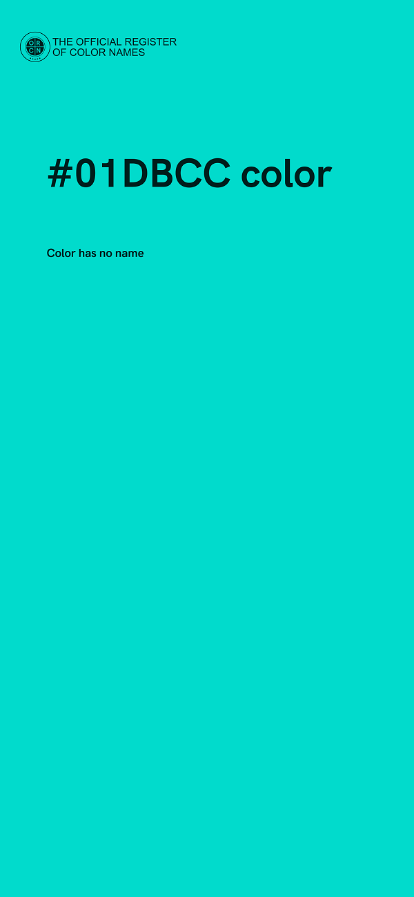 #01DBCC color image
