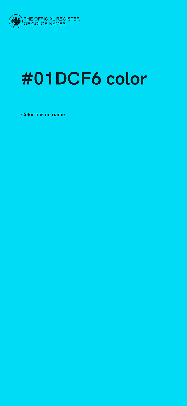 #01DCF6 color image