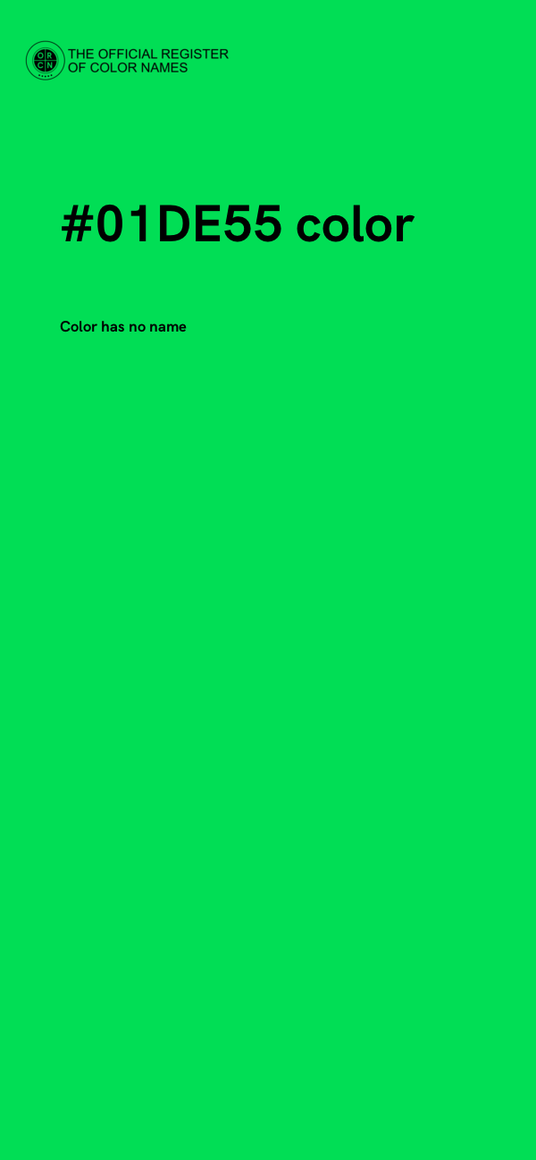 #01DE55 color image