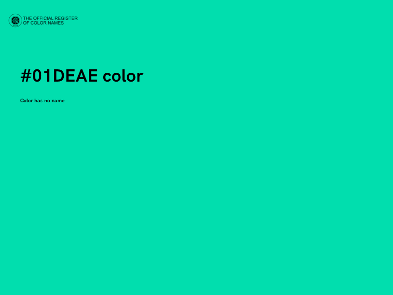 #01DEAE color image