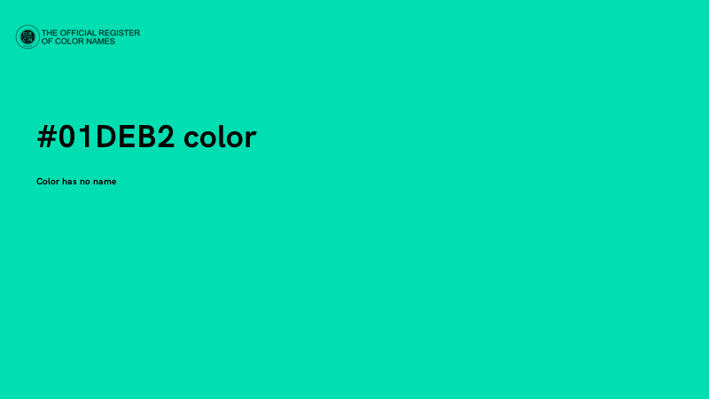 #01DEB2 color image