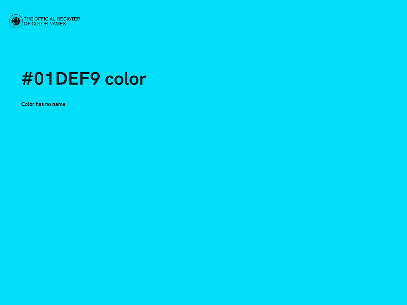 #01DEF9 color image