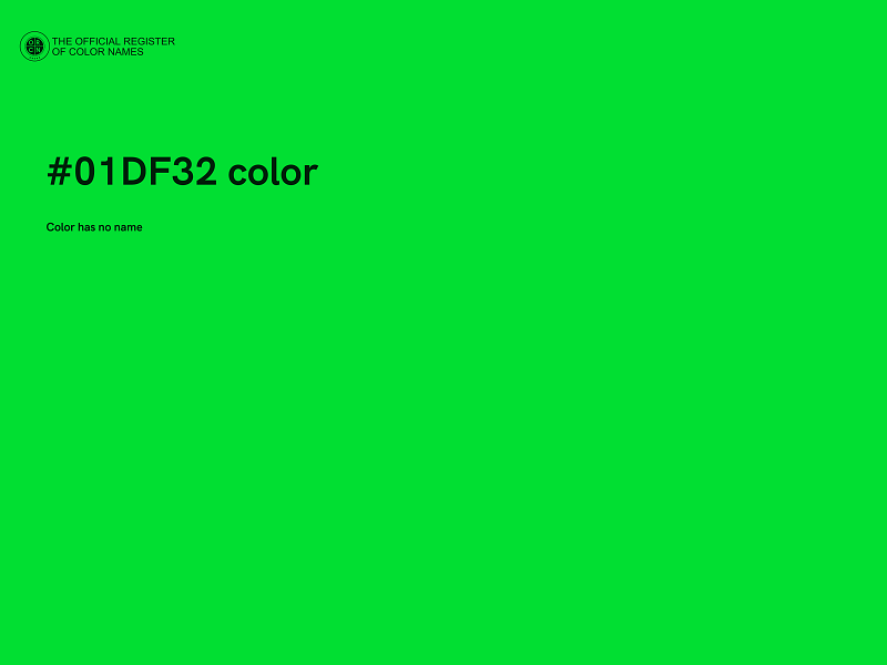 #01DF32 color image