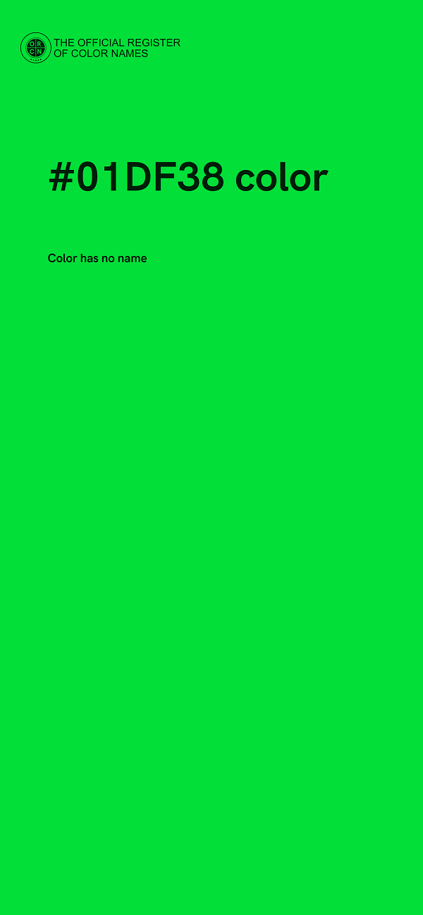 #01DF38 color image