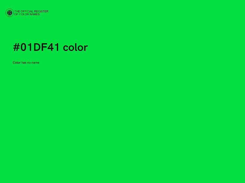 #01DF41 color image