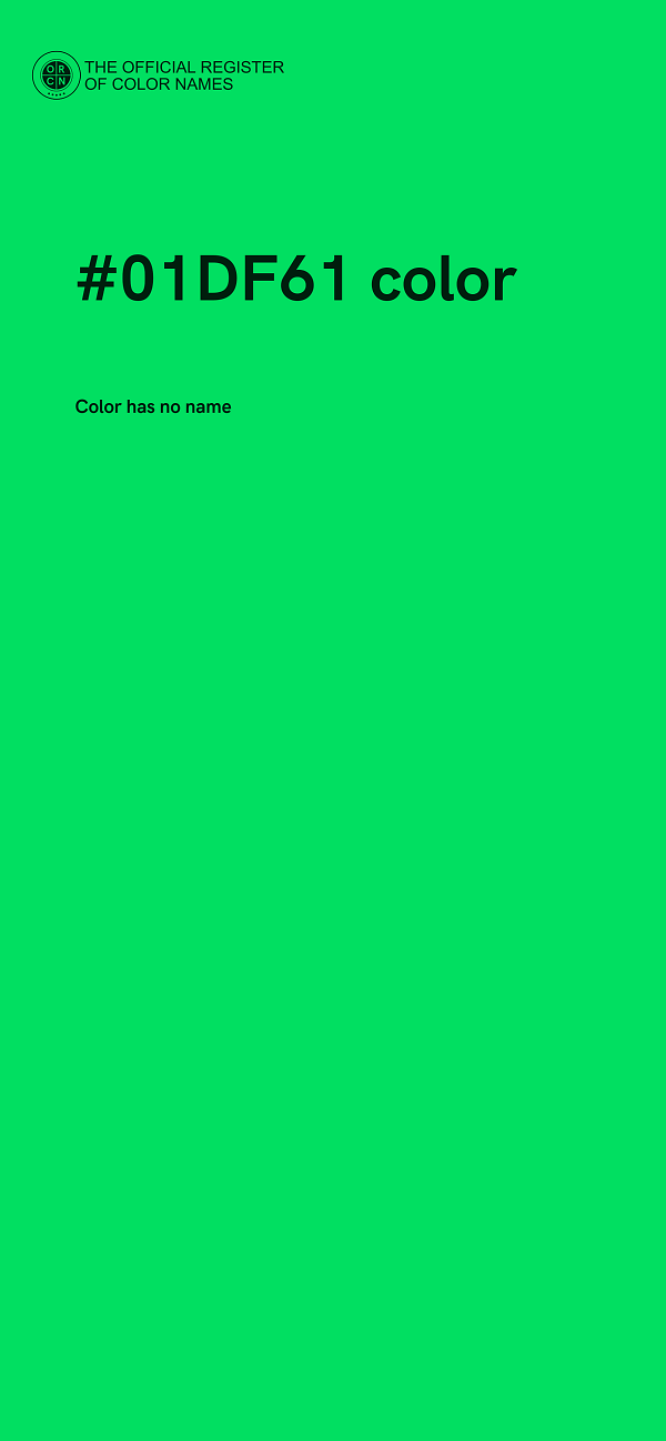 #01DF61 color image