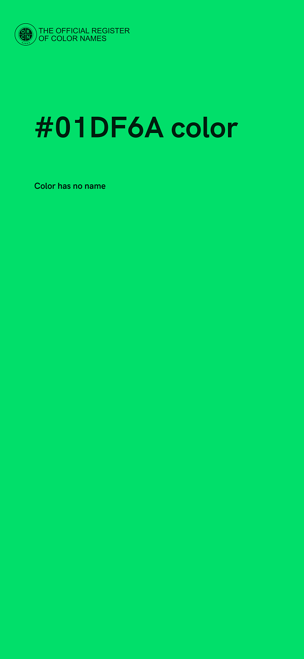 #01DF6A color image