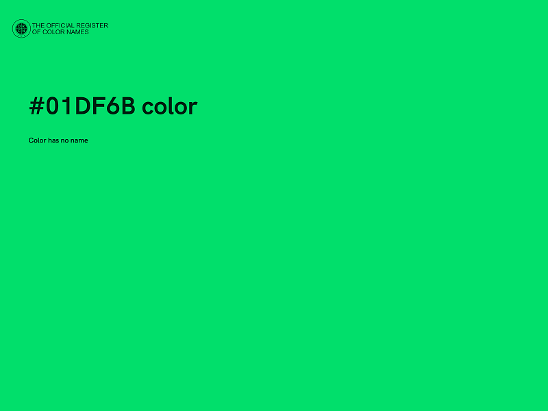 #01DF6B color image