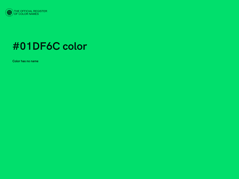 #01DF6C color image