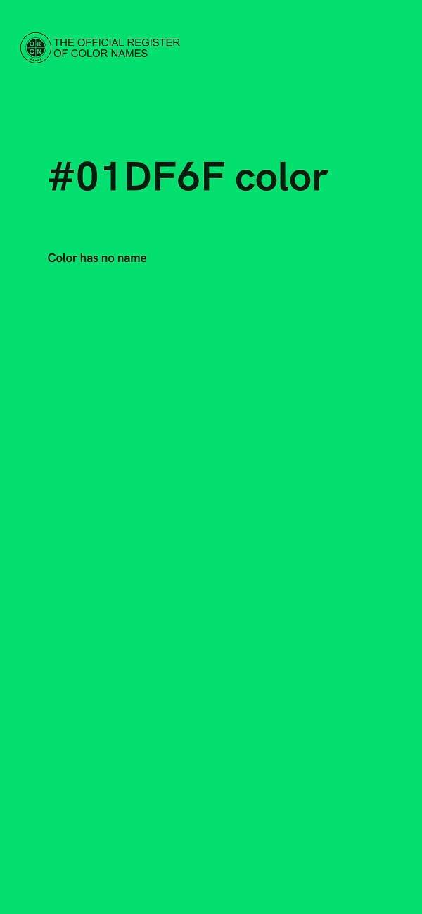 #01DF6F color image