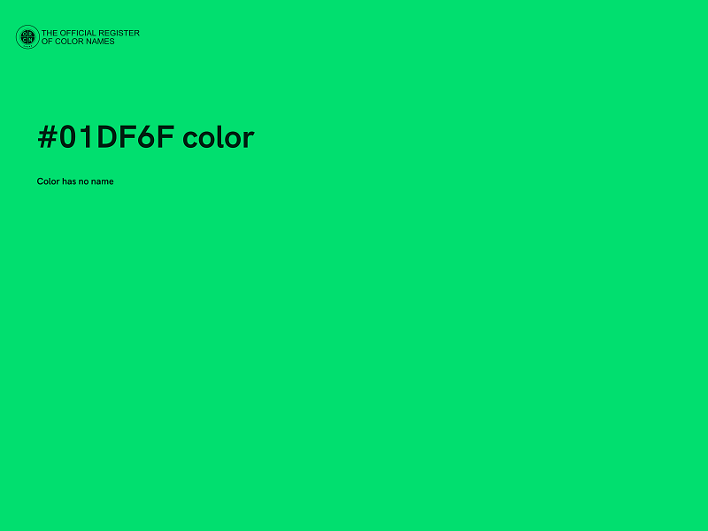 #01DF6F color image