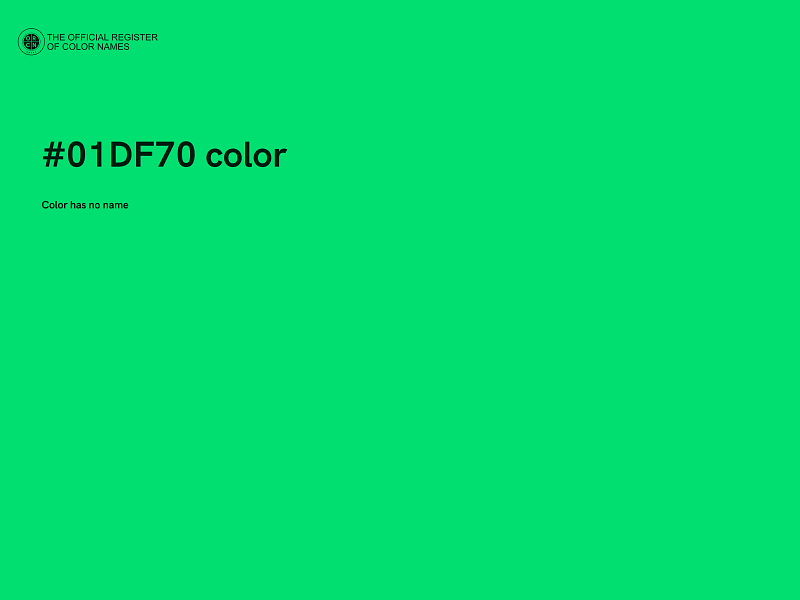 #01DF70 color image