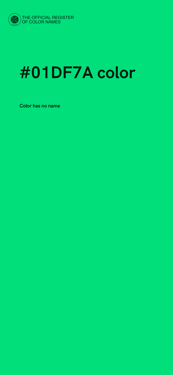 #01DF7A color image