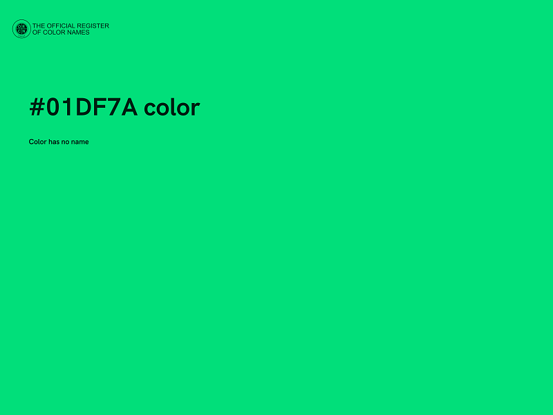 #01DF7A color image