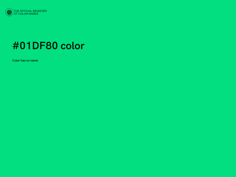 #01DF80 color image