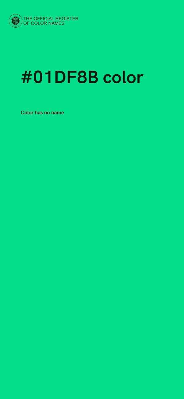 #01DF8B color image
