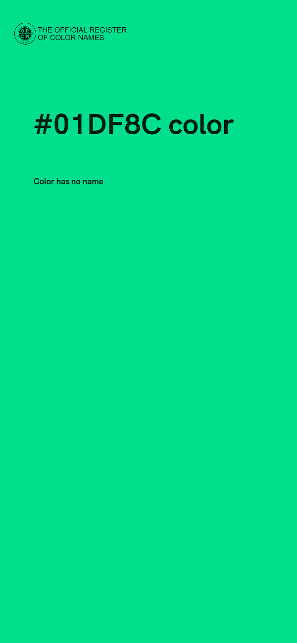 #01DF8C color image