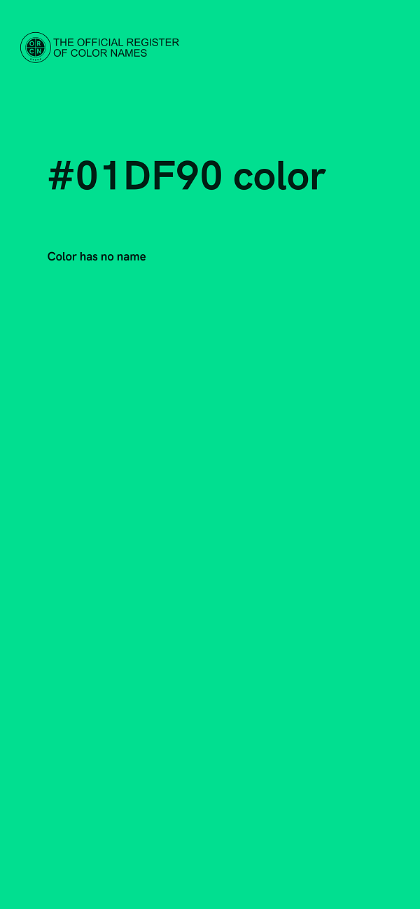 #01DF90 color image