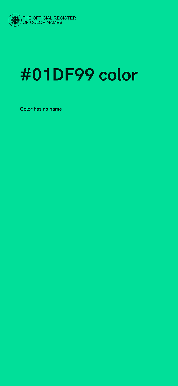 #01DF99 color image