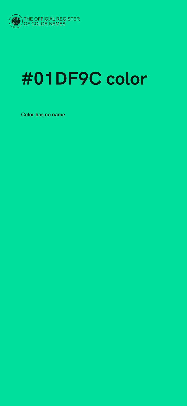 #01DF9C color image