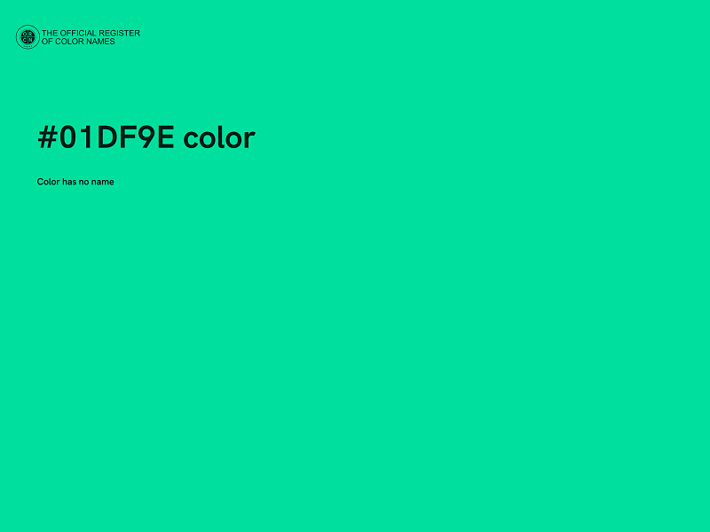 #01DF9E color image