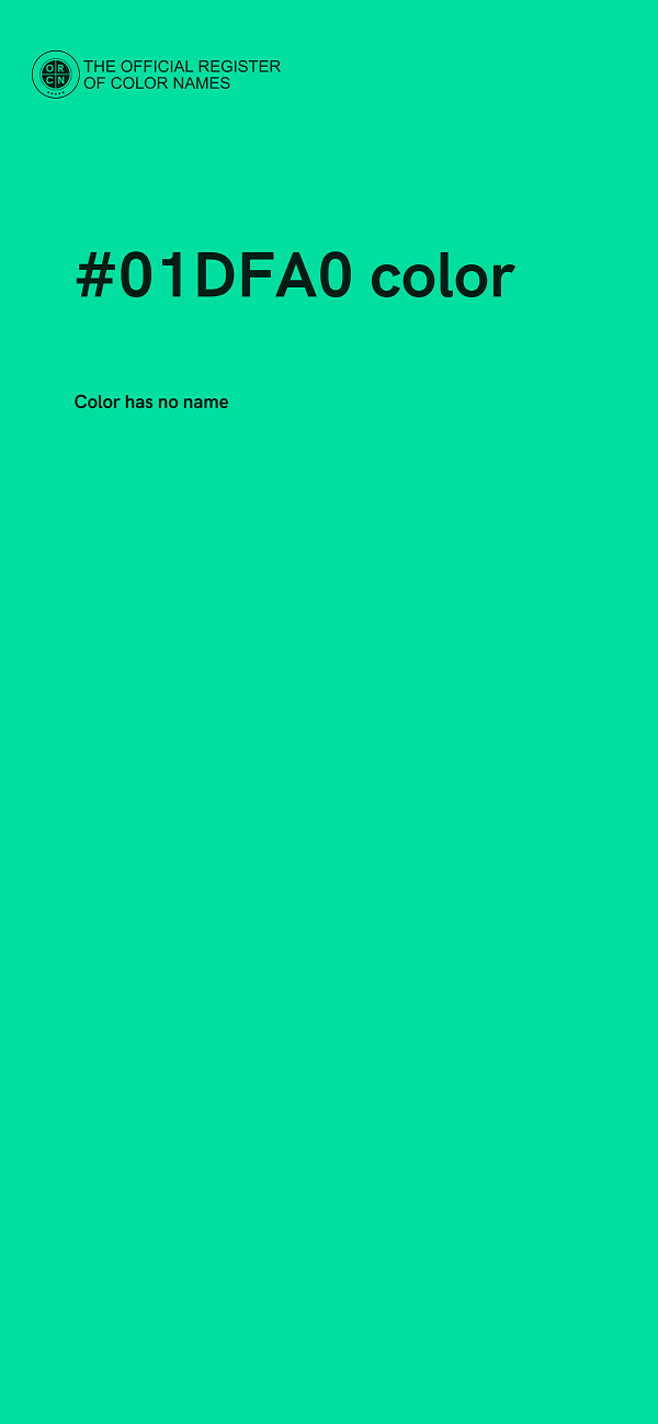 #01DFA0 color image