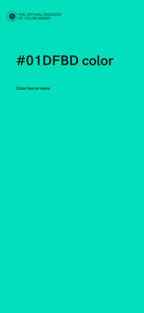 #01DFBD color image