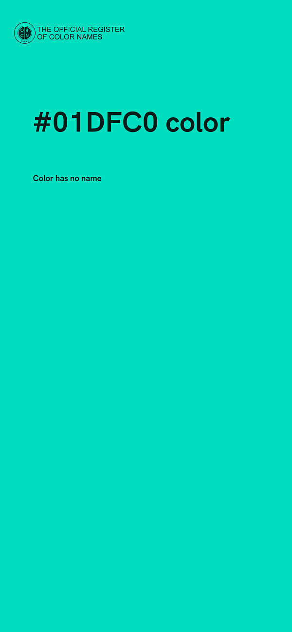 #01DFC0 color image