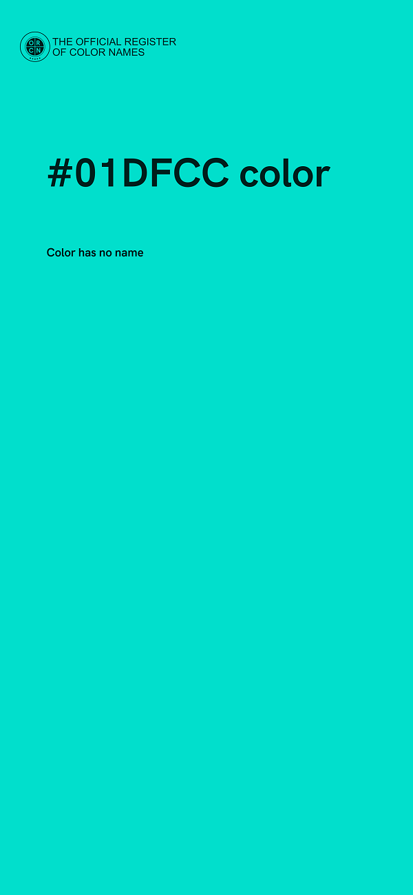 #01DFCC color image