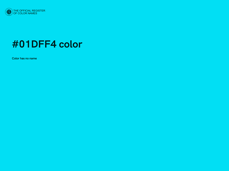 #01DFF4 color image