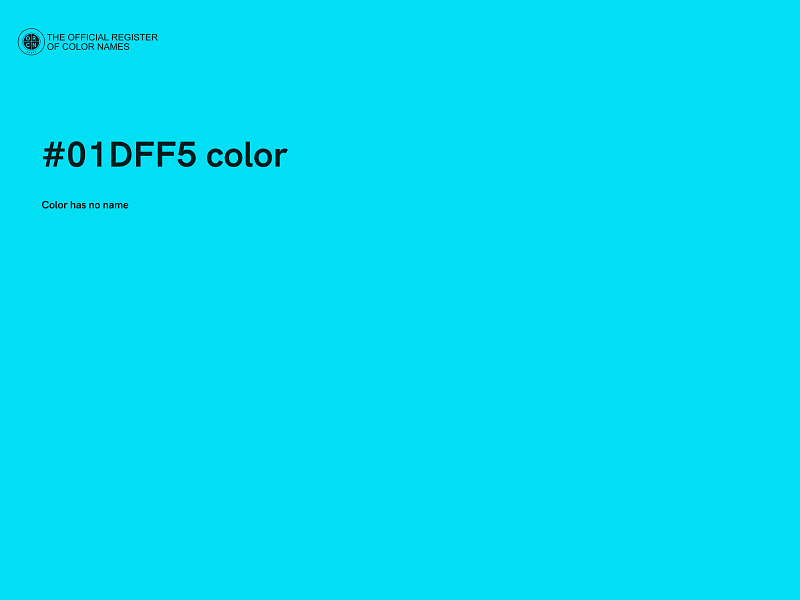 #01DFF5 color image