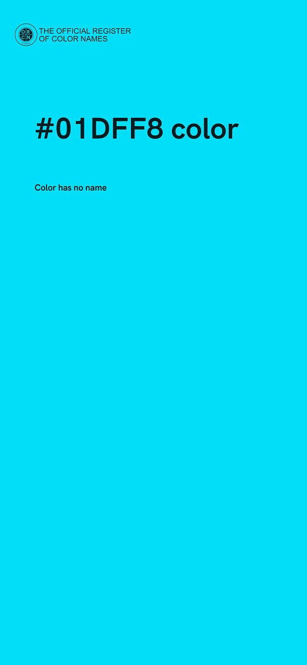 #01DFF8 color image