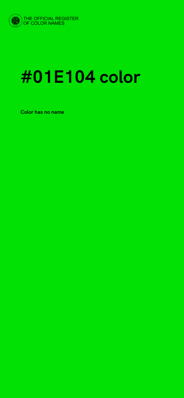 #01E104 color image