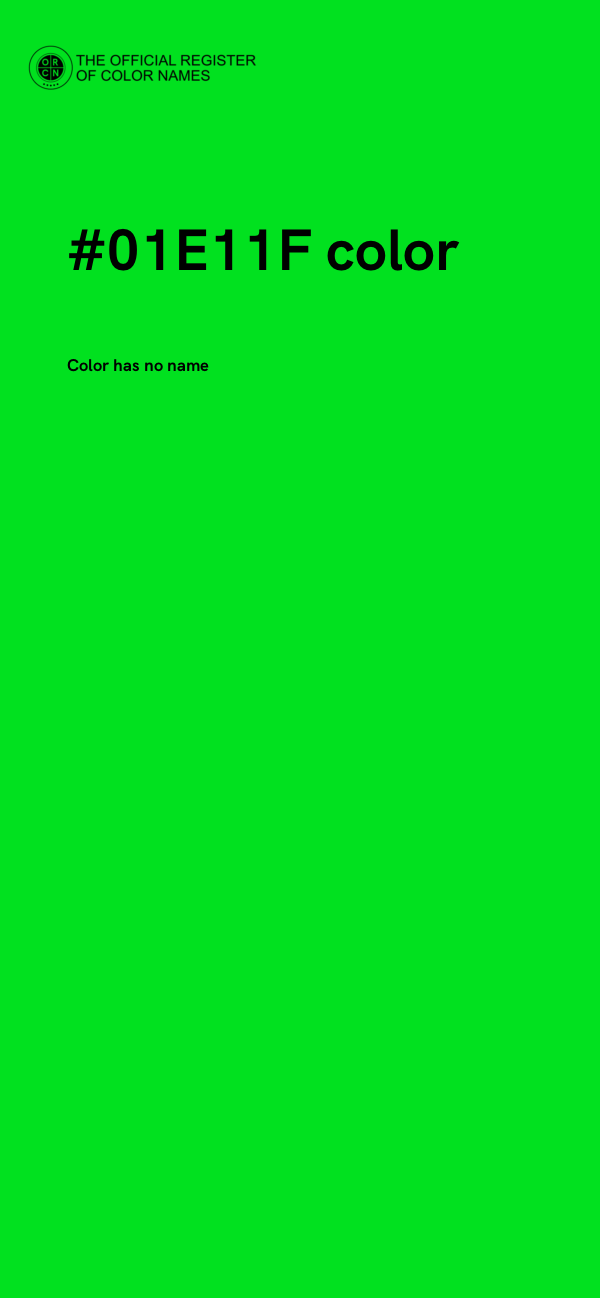 #01E11F color image