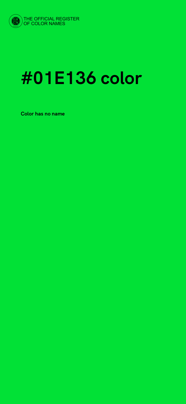 #01E136 color image