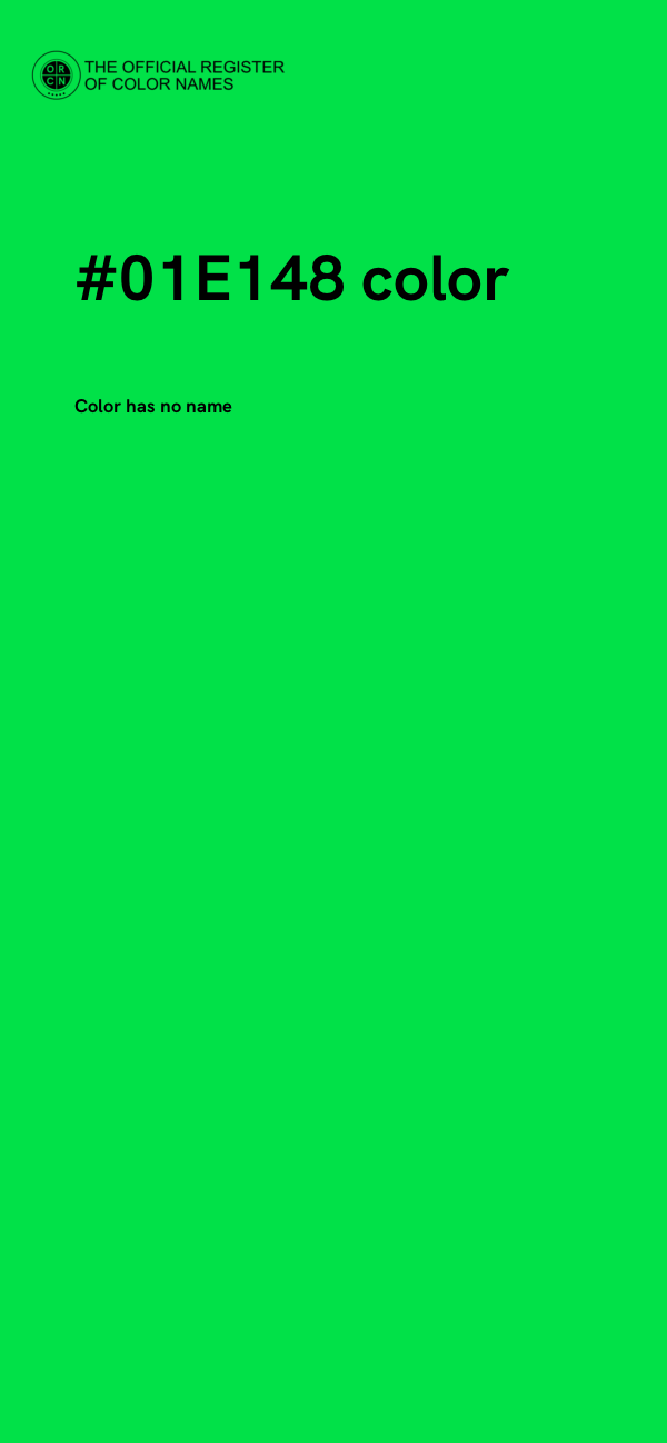 #01E148 color image