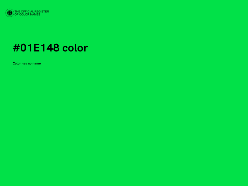 #01E148 color image