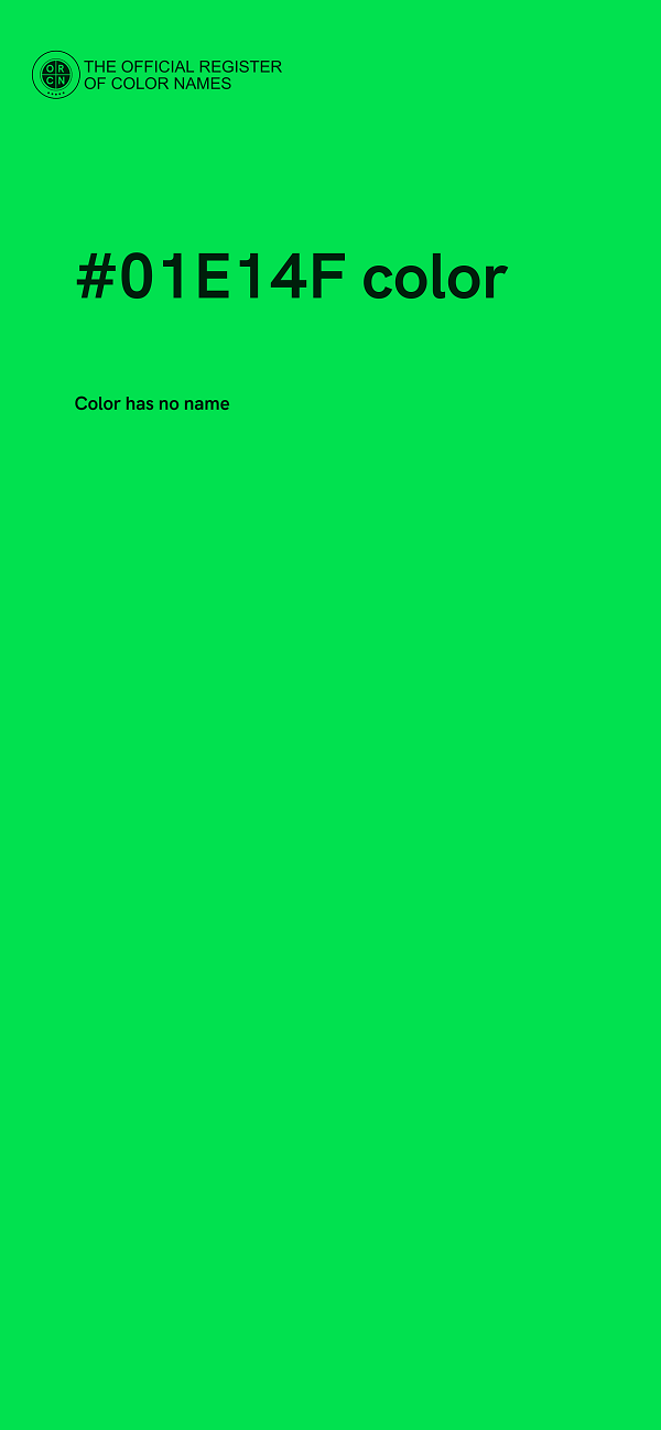 #01E14F color image