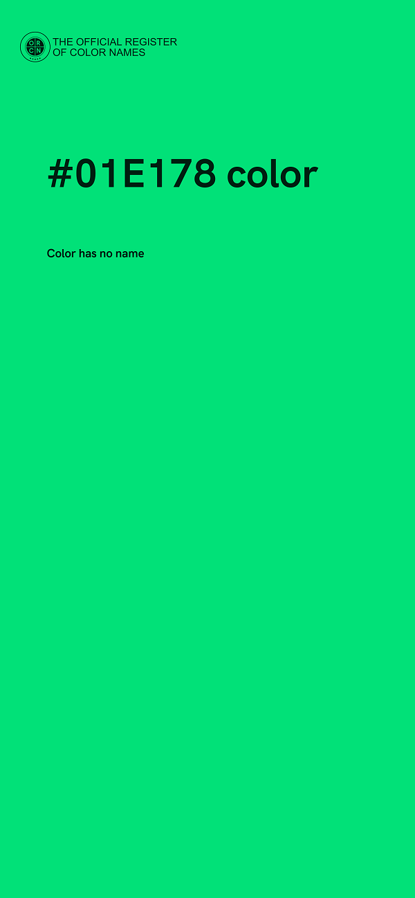 #01E178 color image