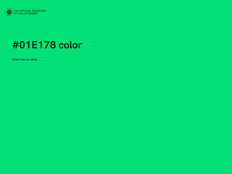 #01E178 color image