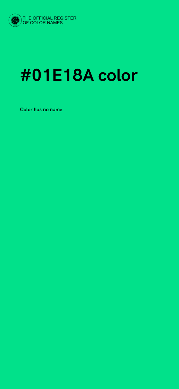 #01E18A color image