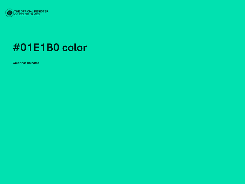 #01E1B0 color image