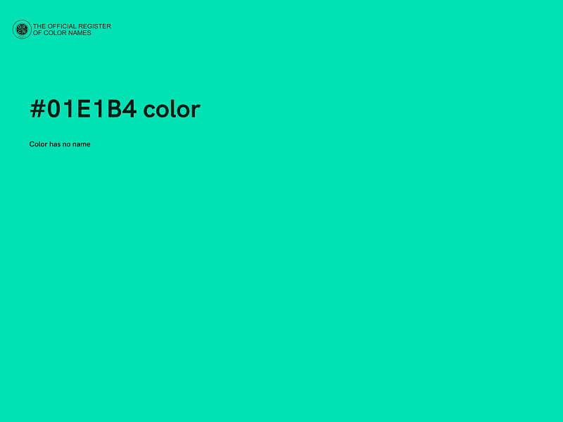 #01E1B4 color image