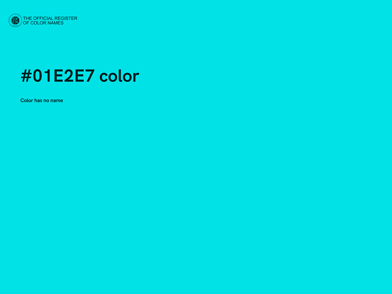 #01E2E7 color image